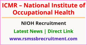 NIOH Ahmedabad Technical Assistant