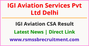 IGI Aviation CSA Result