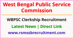 WBPSC Clerkship Recruitment