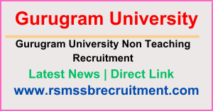 Gurugram University Non Teaching Posts Recruitment 2024