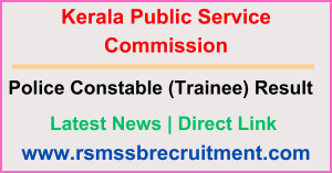 Kerala Police Constable Result 2024 